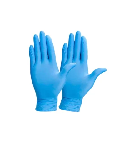 GUANTE DE NITRILO DESECHABLE SIN POLVO STEELPRO (100 UND)