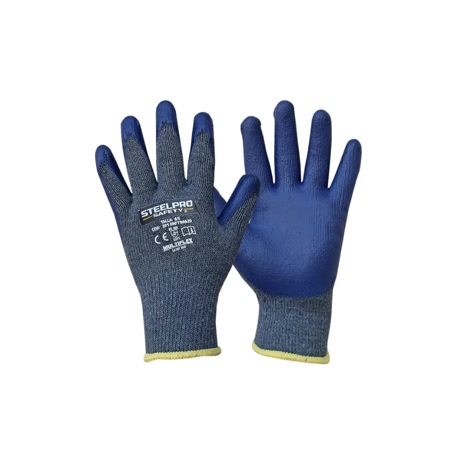 GUANTE MULTIFLEX LATEX ECO AZUL