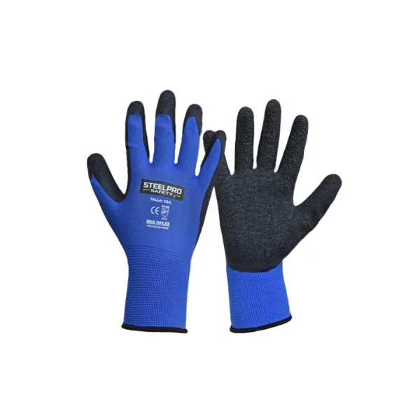 GUANTE MULTIFLEX POLIESTER LATEX STEELPRO