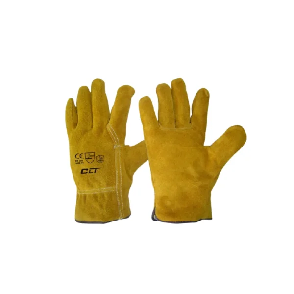 GUANTE CUERO CARNAZA AMARILLO