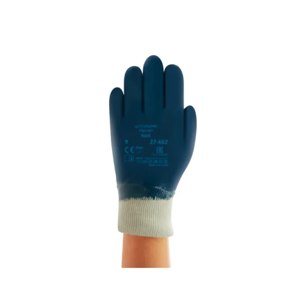 GUANTE NITRILO HYCROM 27-602 PUÑO TEJIDO